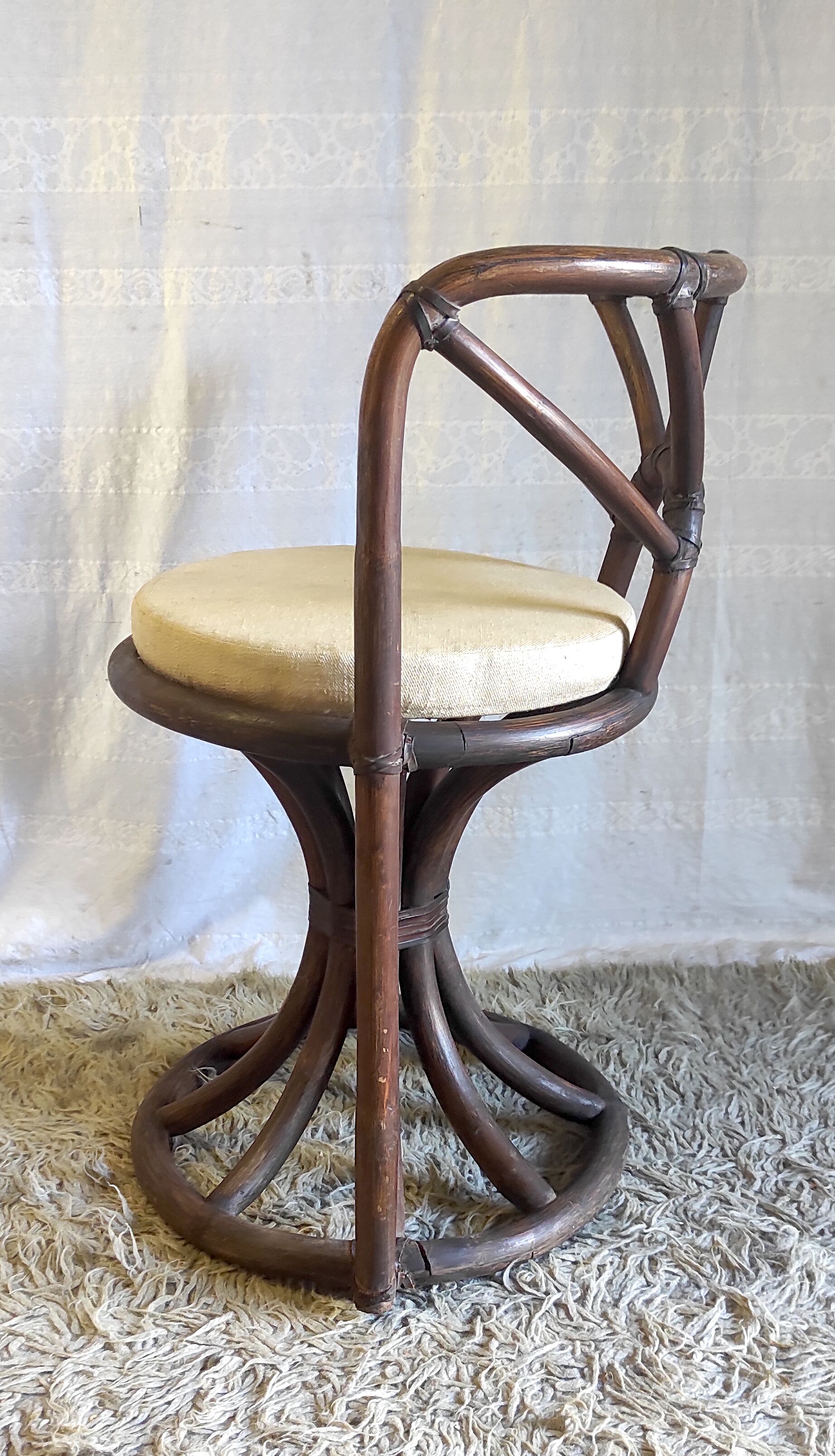 Rattan chair of the Kok House, 70s/80s