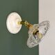 Vintage glass cut lampshade - tableware collection