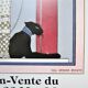 Original poster exhibition fashion and good tone stencils Paris 1986