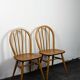 Paire de chaises bois Ercol, 1960