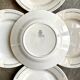 5 flat plates Gien in iron earth, service "Rivoli"