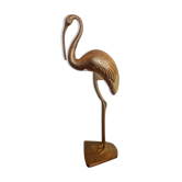 Flamingo or golden brass crane from the vintage 70's