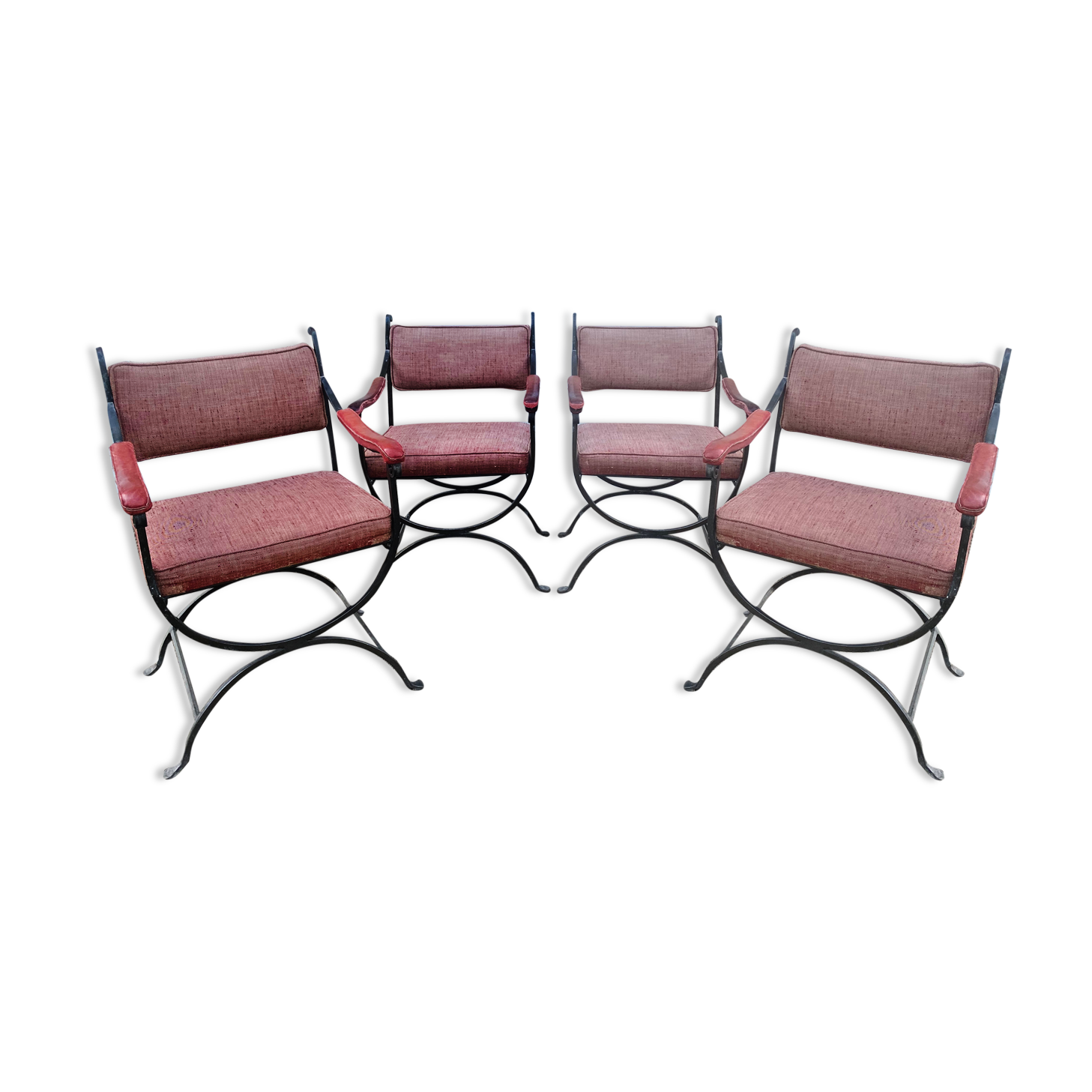 Series of 4 armchairs Maison Mercier