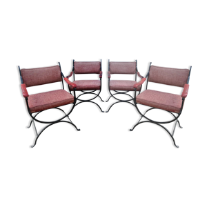 Serie de 4 fauteuils Maison Mercier