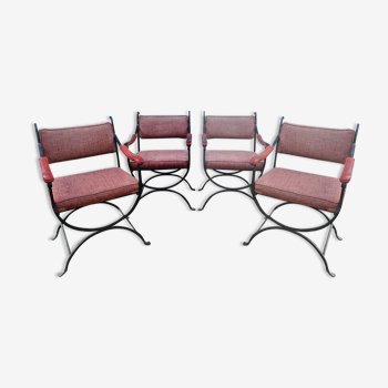 Series of 4 armchairs Maison Mercier