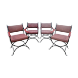 Serie de 4 fauteuils Maison Mercier