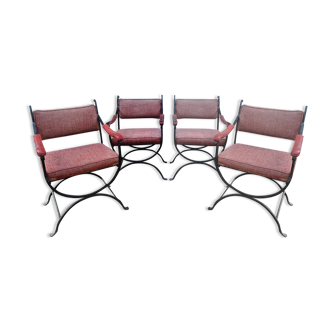 Serie de 4 fauteuils Maison Mercier