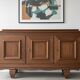 Art Deco Solid Wood Sideboard – Sapele Mahogany – High Quality and Storage