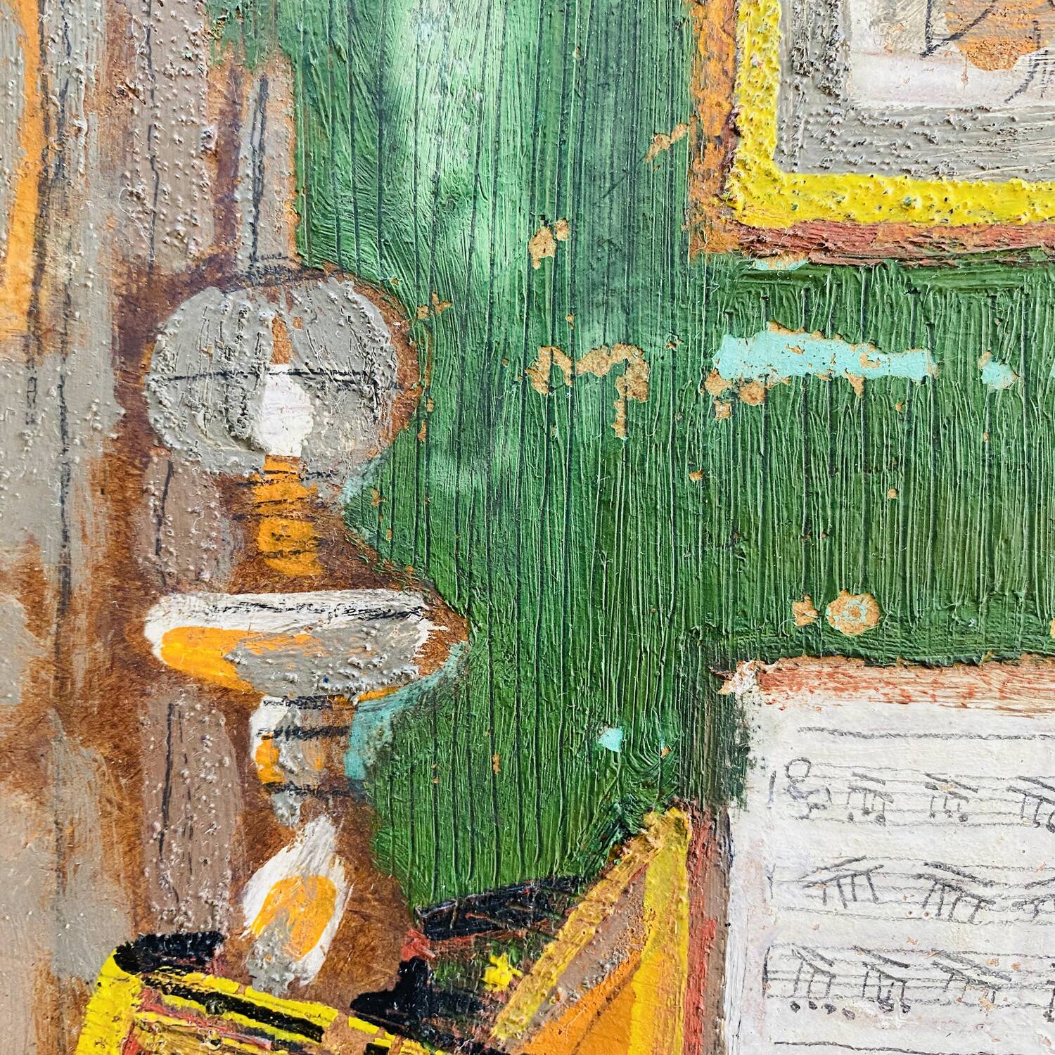 40's painting "The piano"