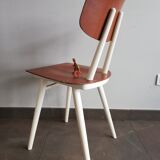 2 vintage Czech wooden chairs, Ton ex Thonet, 1960