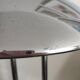 Ikea Chrome mushroom lamp designed by Robert Sonneman