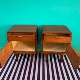 Paire de tables de chevet vintage scandinave