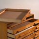 Antique plan cabinet in beech wood – Central Europe, circa 1960