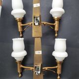 Pair of antique gold wall sconces
