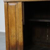 Antique oak bread cabinet from the late 17th century with working locks