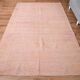 Tapis Anatolien Vintage Fait Main en Laine,Tons Rose Poudré & Beige 265x166