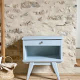 Compass leg bedside table