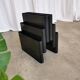 Giotto Stoppino for Kartell Black ABS Plastic Magazine Rack - 1970s Italy