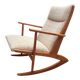 Boomerang fauteuil à bascule modèle 97 Søren Jensen pour Tønder Møbelværk