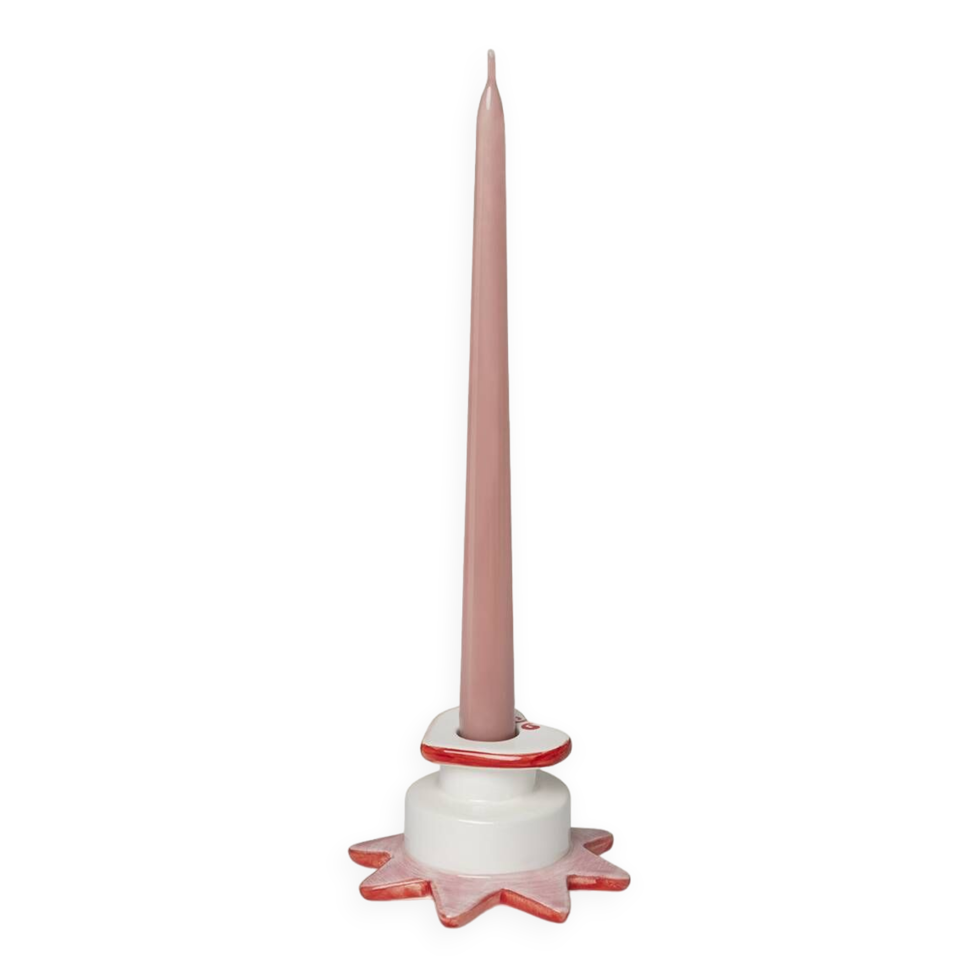 Star-heart candle holder