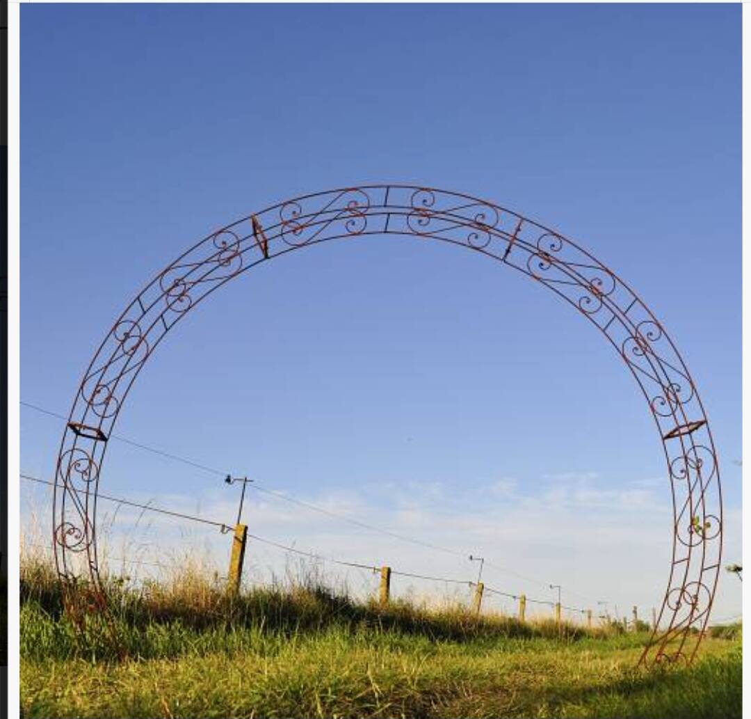 Wrought iron garden arch