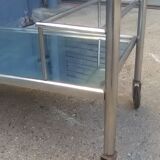 Table rolling bar chrome vintage