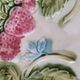 Barbotine plate with strawberries in relief, late 19th and early 20th century