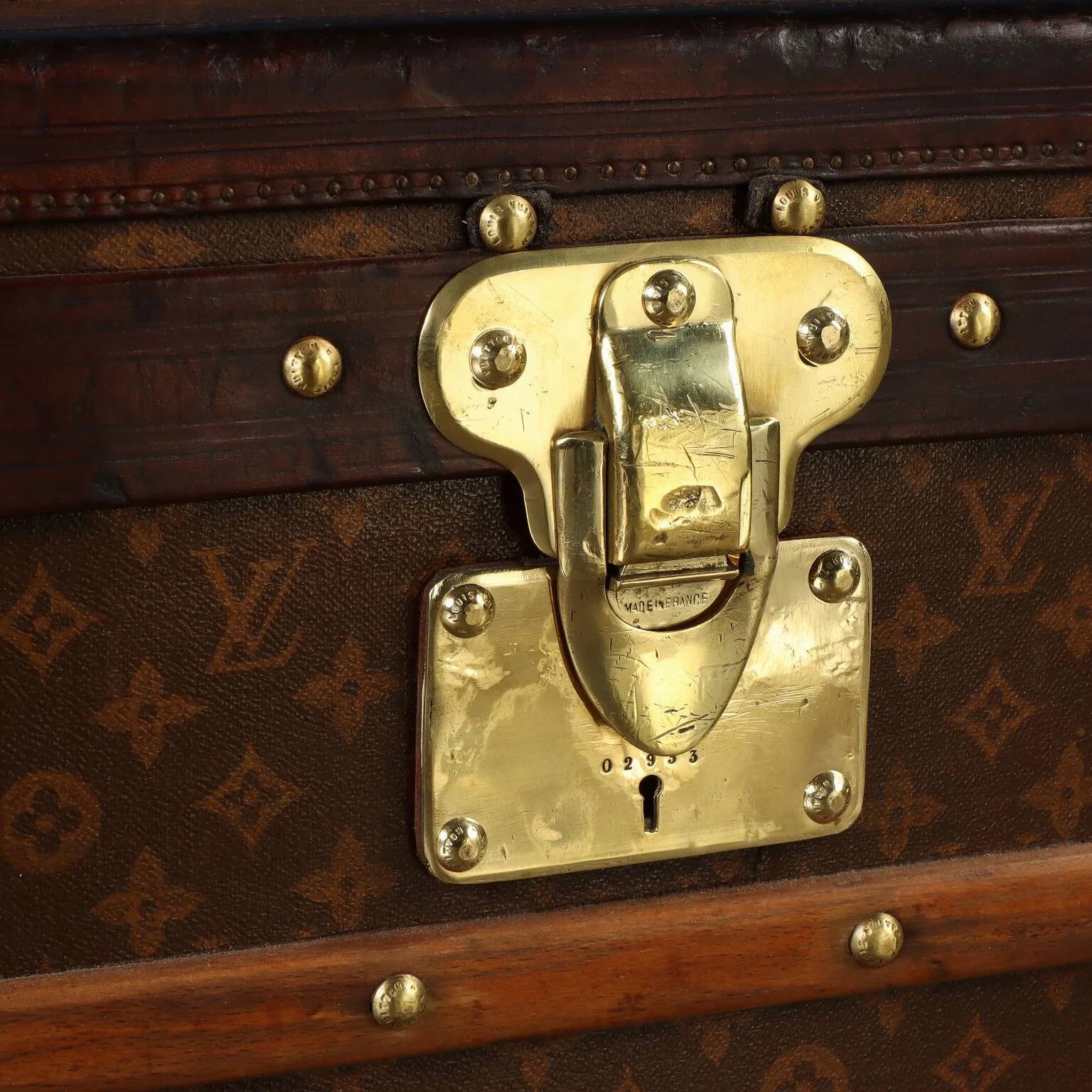 Louis Vuitton antique wardrobe in jacquard canvas 1910