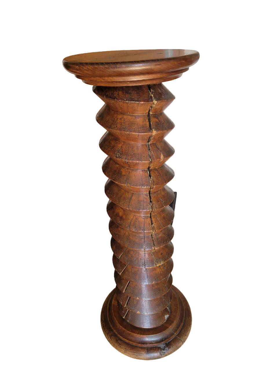 Solid wood "press screw" saddle