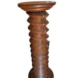 Solid wood "press screw" saddle