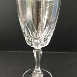 6 assorted crystal wine glasses