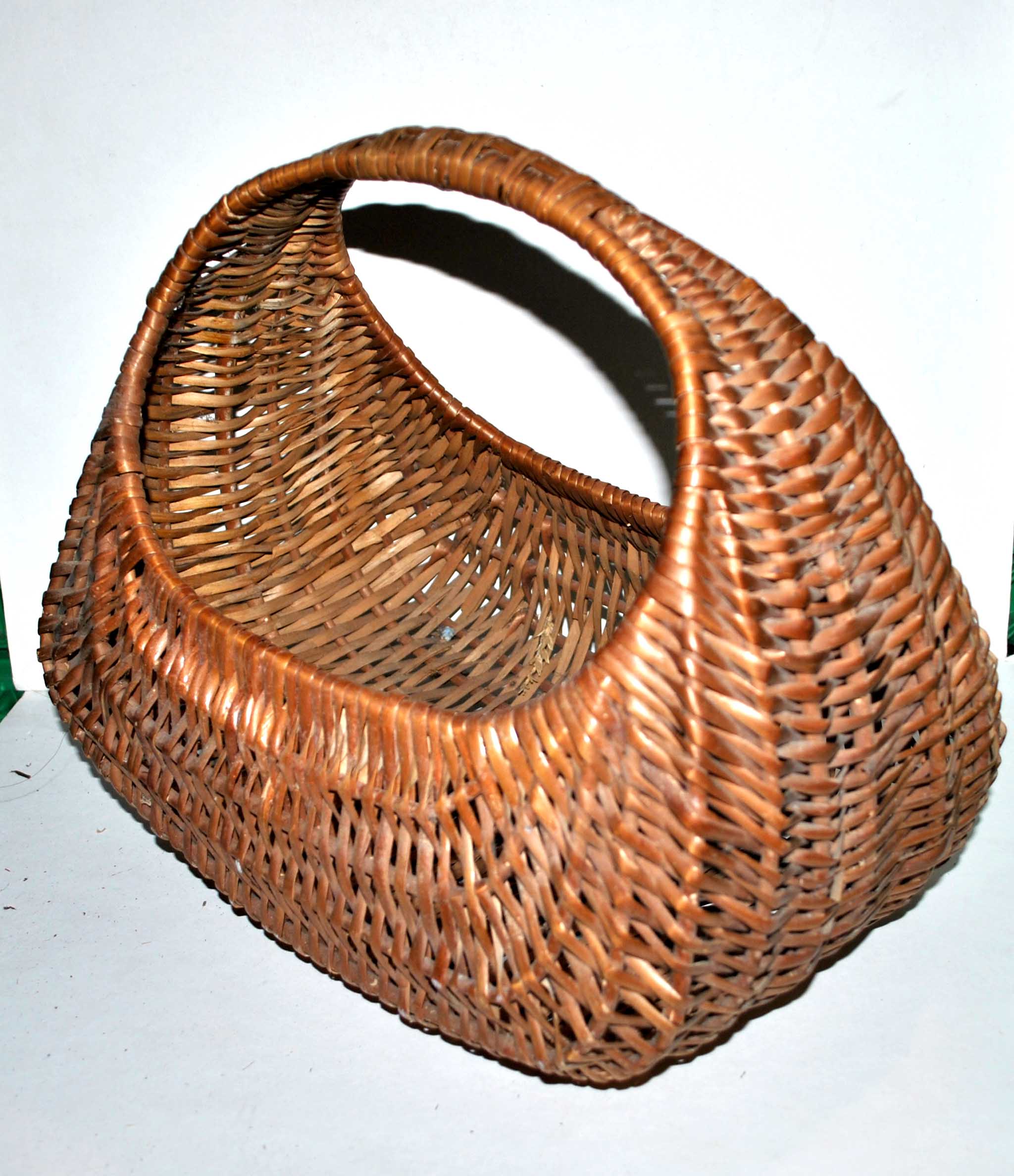 Vintage wicker gondola basket