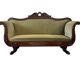 Vintage green baroque sofa / two-seater sofa