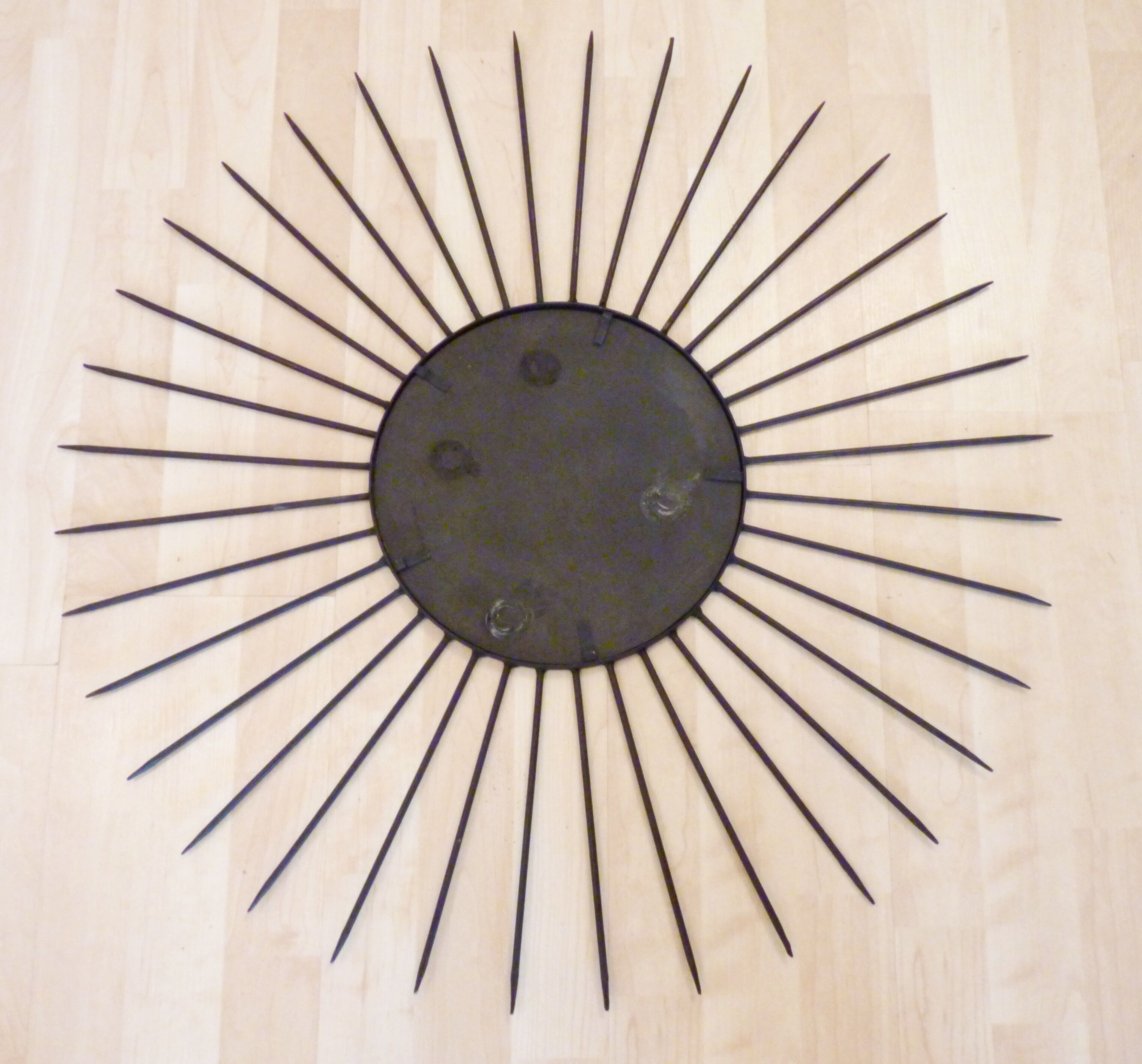 Mirror Sun metal 74 x 74 cm