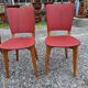 6 vintage oak chairs from the 1960s