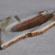 Vintage brutalist ashtray in natural onyx