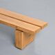 Pine bench from the La Rive residence, Arc 1600, France, circa 1970.