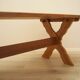 Solid oak dining table by Henning Kjærnulf, Denmark, 1960s