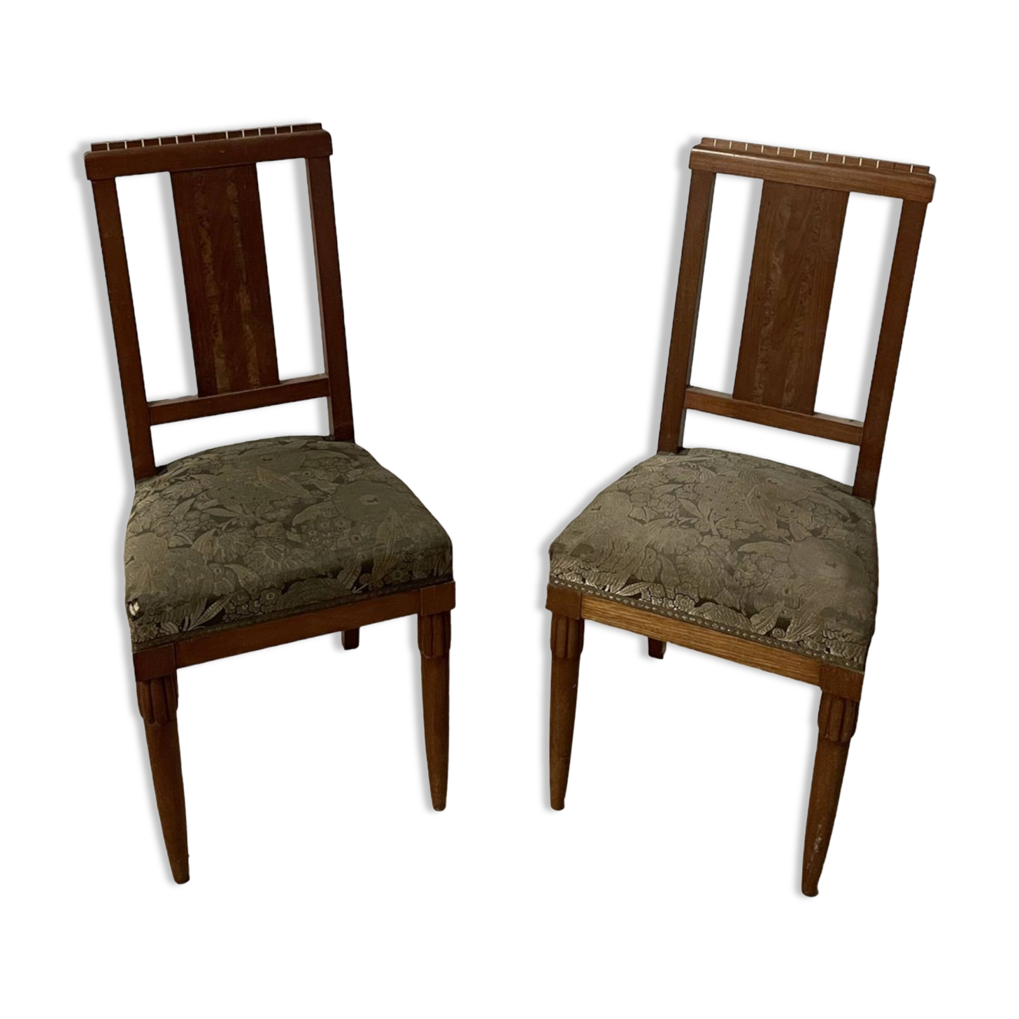 Duo of art deco chairs