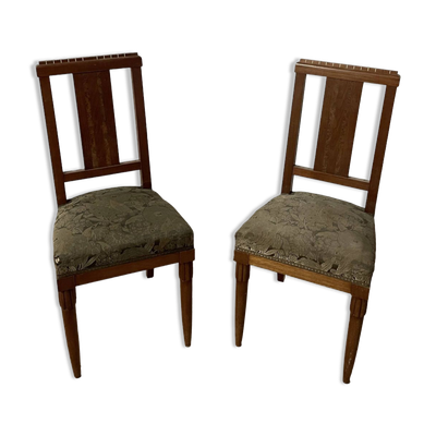 Duo de chaises art déco
