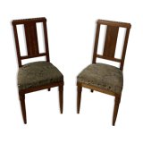 Duo of art deco chairs