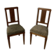 Duo of art deco chairs