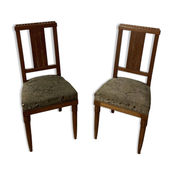Duo of art deco chairs