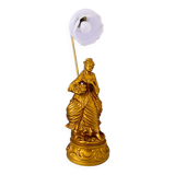 Lampe dorée fin XIXème