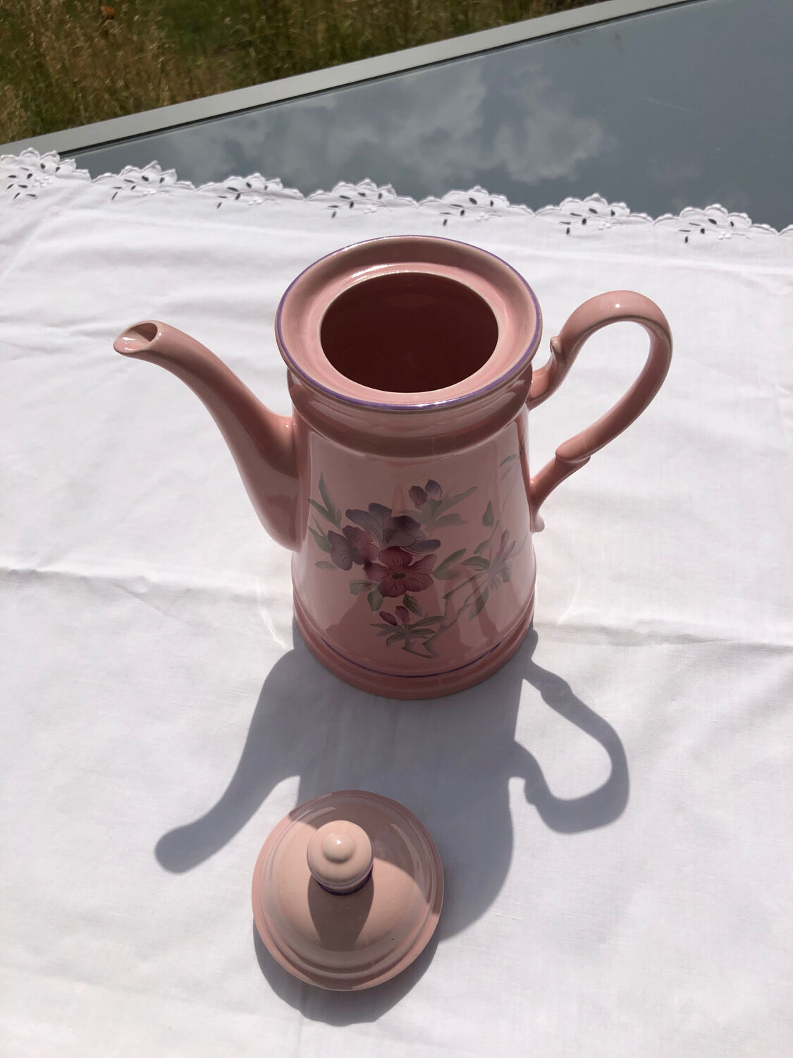 Floral pattern coffee maker