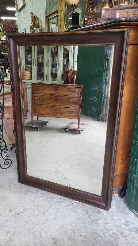 Antique wooden mirror