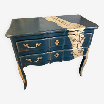 Gold leaf chest of drawers