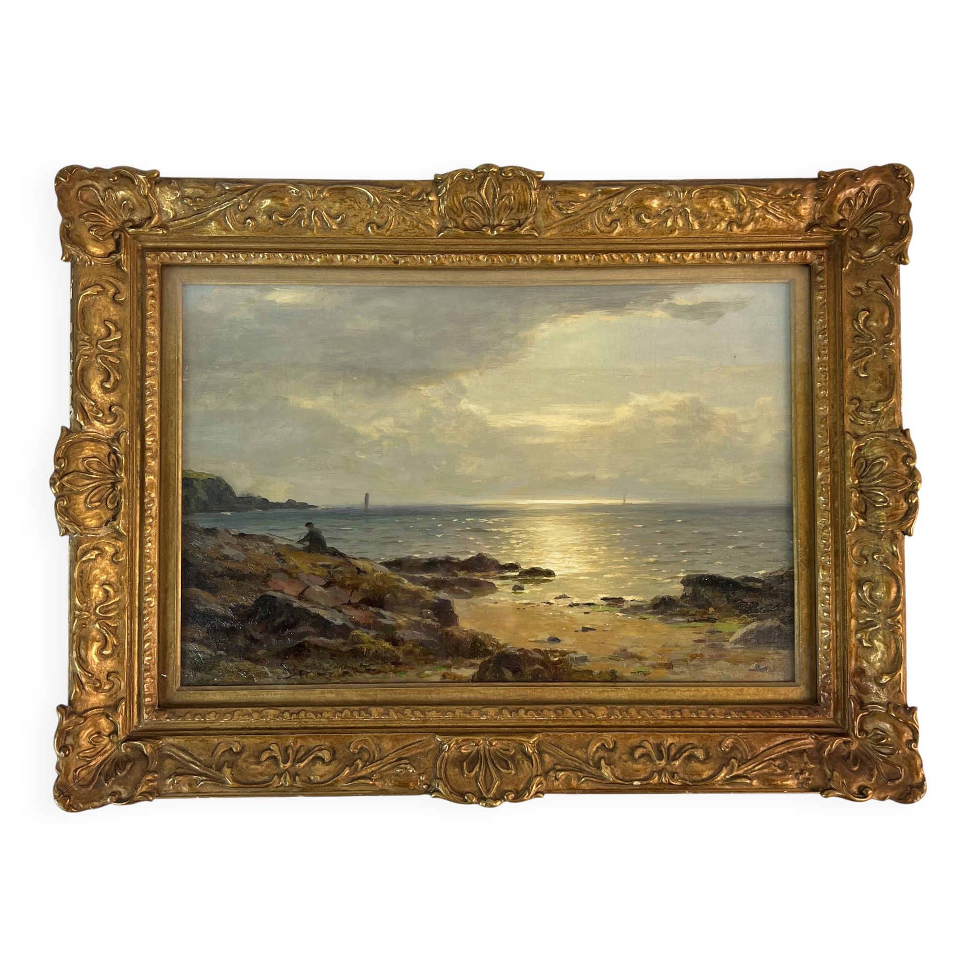 Oil on canvas Duncan Cameron Scotland 1837-1916 19th-century Marine Scene