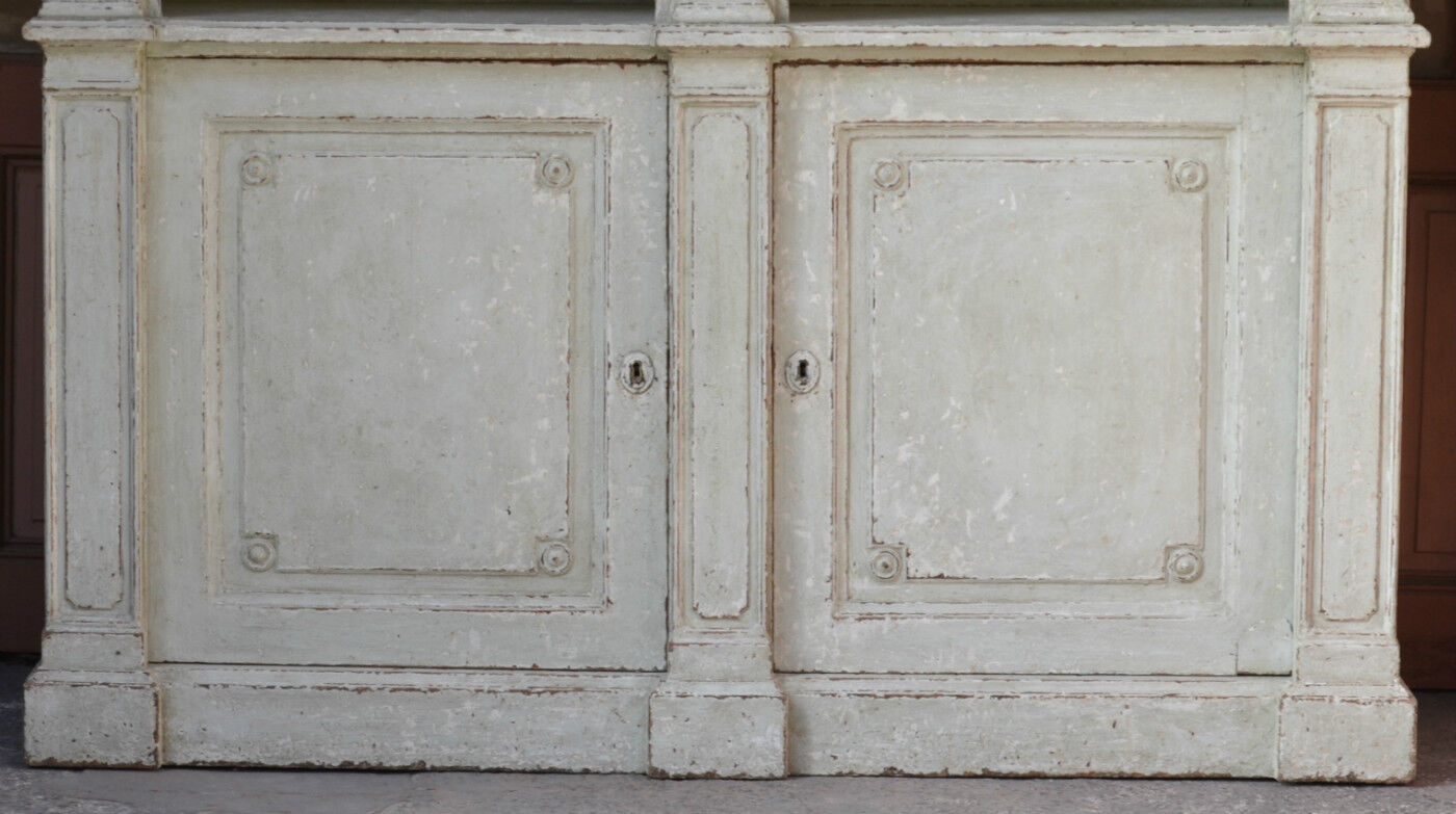 Painted wooden bookcase