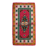 Tapis vintage français Savonnerie en laine – 90 x 176 cm – Années 1960